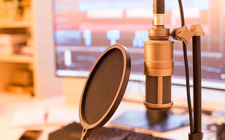 Online Radio Equipment Radiostudio Zuhause