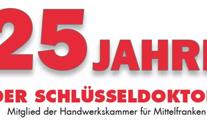 25 Jahre Schlüsseldoktor 25 Jahre Schlüsseldoktor Header 970