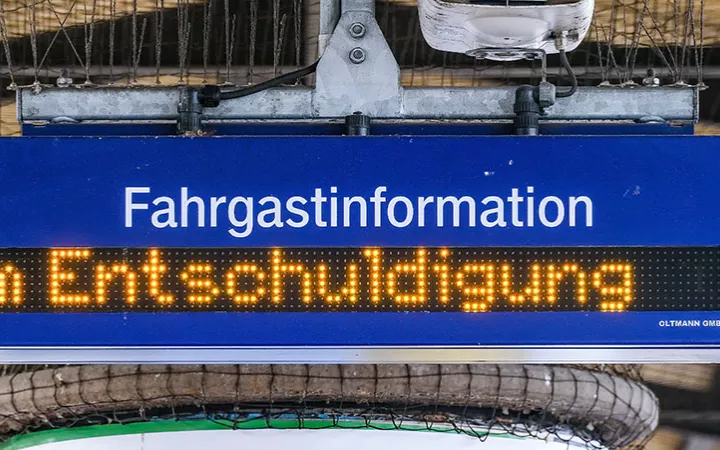 Fahrgastinformation Entschuldigung