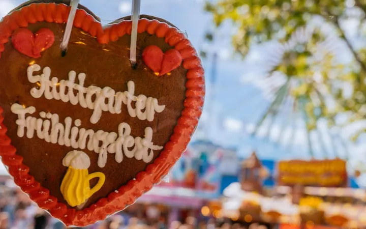 Frühlingsfest Stuttgart Lebkuchenherz Frühlingsfest Stuttgart