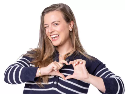Moderatorin Julia
