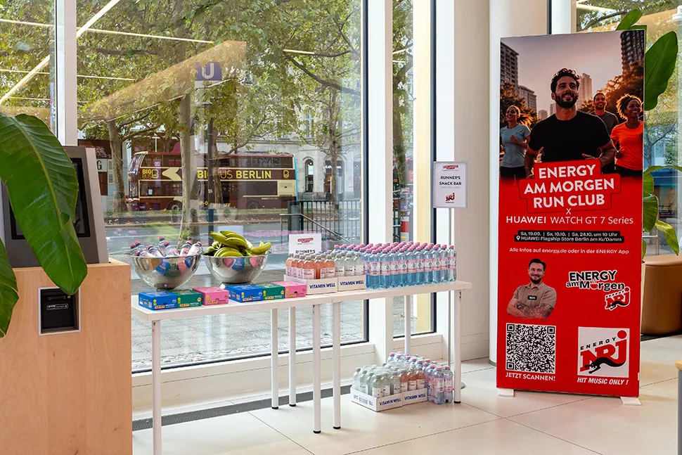 Runner's Snack Bar im HUAWEI FLAGSHIP STORE BERLIN