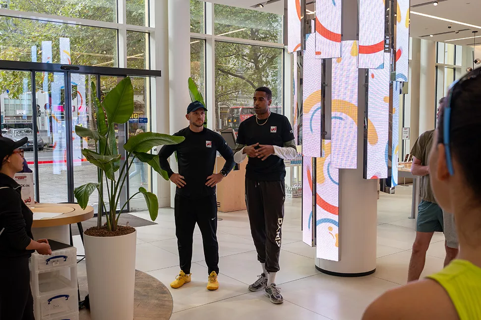 Coach Andy und ENERGY Moderator Amani
