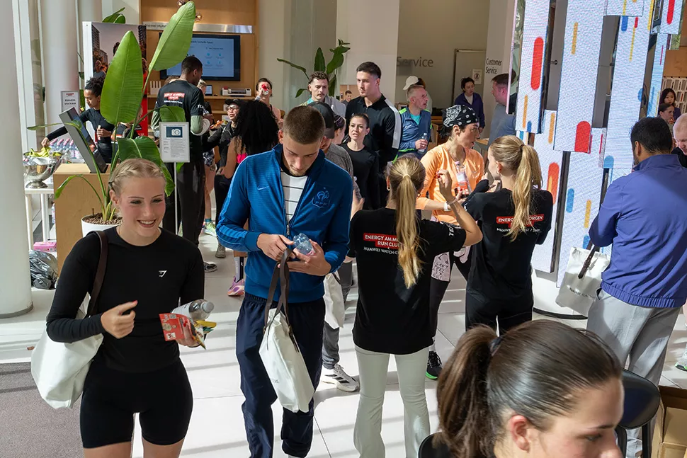 Runner im HUAWEI FLAGSHIP STORE BERLIN