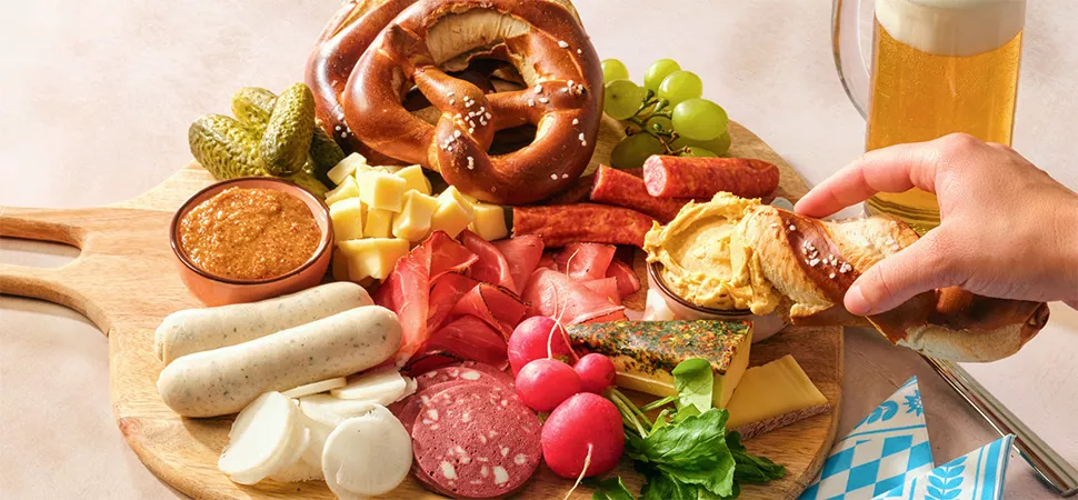 Eine bayrische Brotzeitplatte