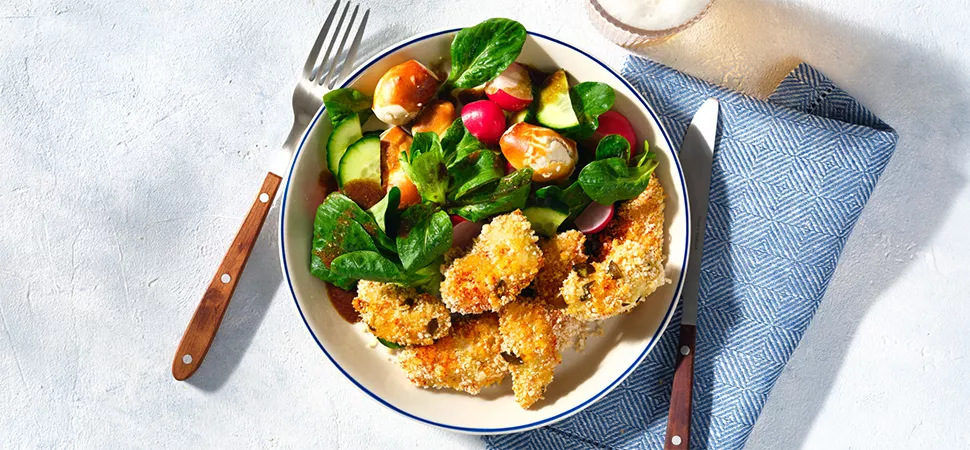 Ein Teller mit Essen 