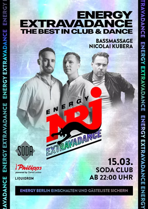 ENERGY EXTRAVADANCE PARTY im Soda Club - 15.03.