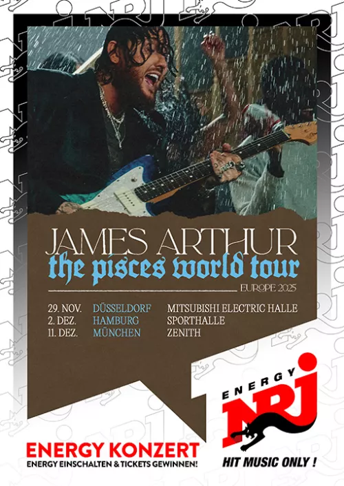 ENERGY präsentiert James Arthur 2025