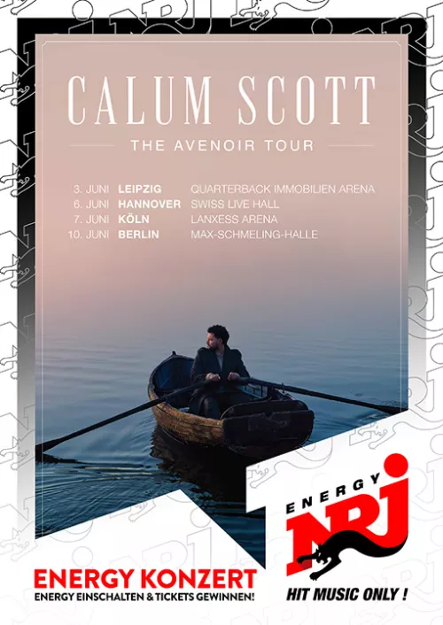 Tourplakat von Calum Scott für die Avenoir Tour 2025