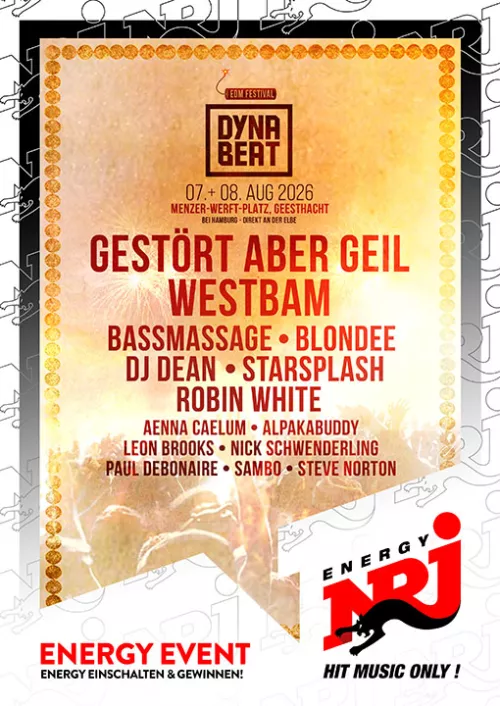 Orangenes Plakat mit viel Text 