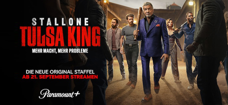 Plakat der dritten Staffel TULSA KING von Paramount+ Plakat der dritten Staffel TULSA KING von Paramount+