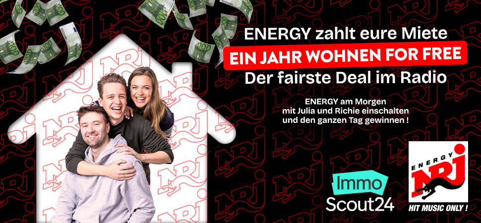 Grafik mit viel Text und einem Foto von drei Moderatoren in einem Haus