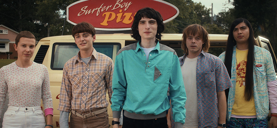 Stranger Things Produktionsbild Darsteller von Stranger Things