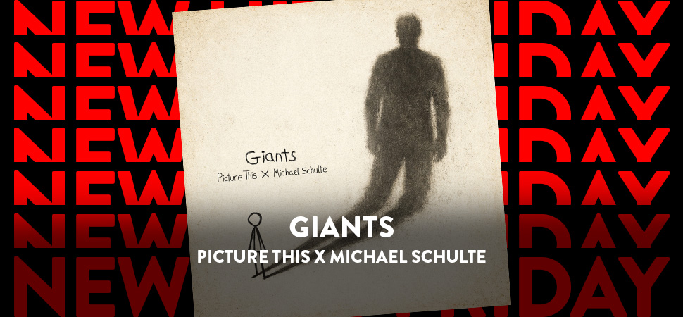 Cover der Single "Giants" von Picture This x Michael Schulte mir einer Figur mit großem Schatten