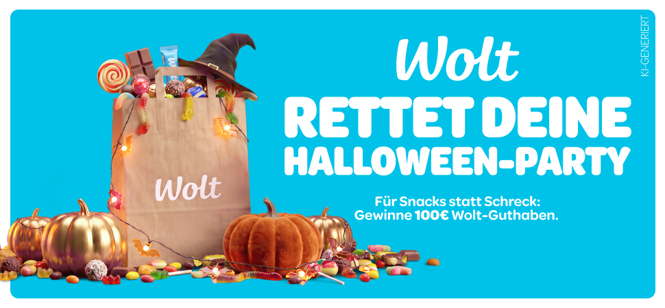 Wolt rettet deine Halloween-Party