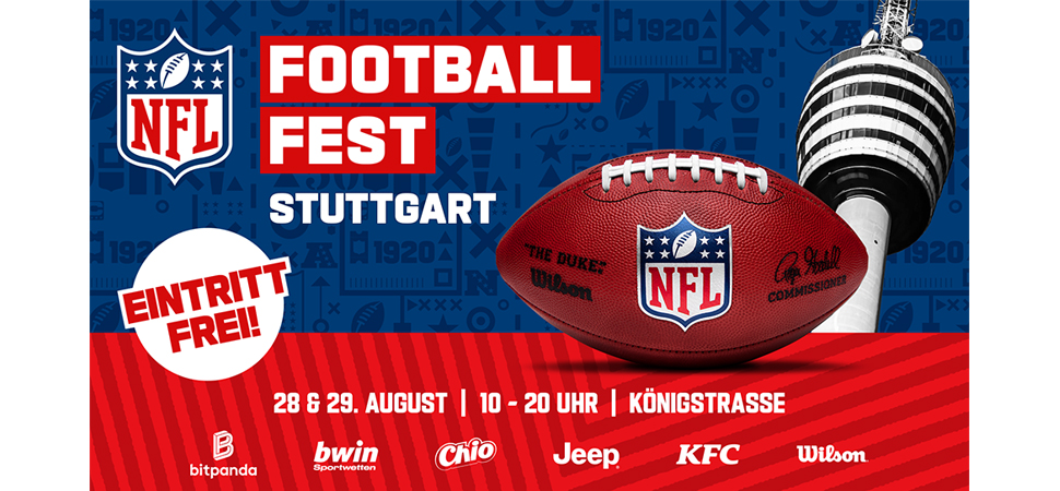 Plakat für das NFL Football Fest